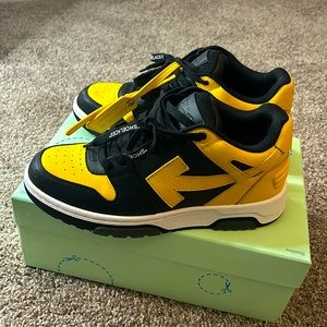 Off White Two Tone Sneakers